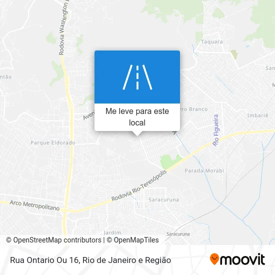 Rua Ontario Ou 16 mapa