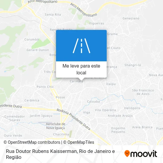 Rua Doutor Rubens Kaisserman mapa