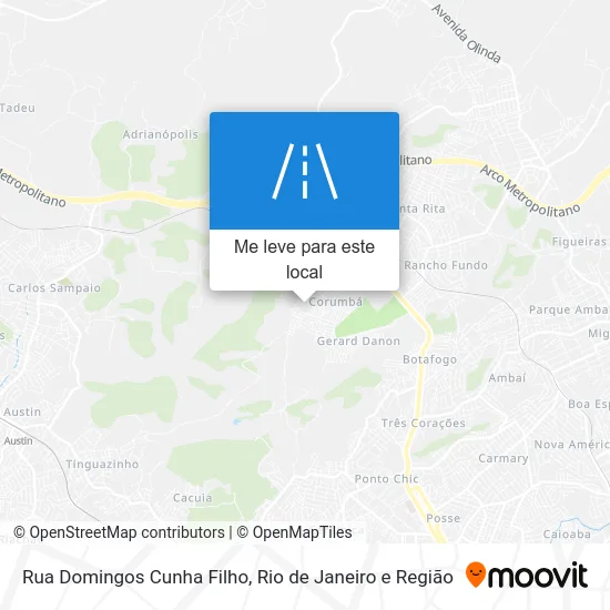 Rua Domingos Cunha Filho mapa