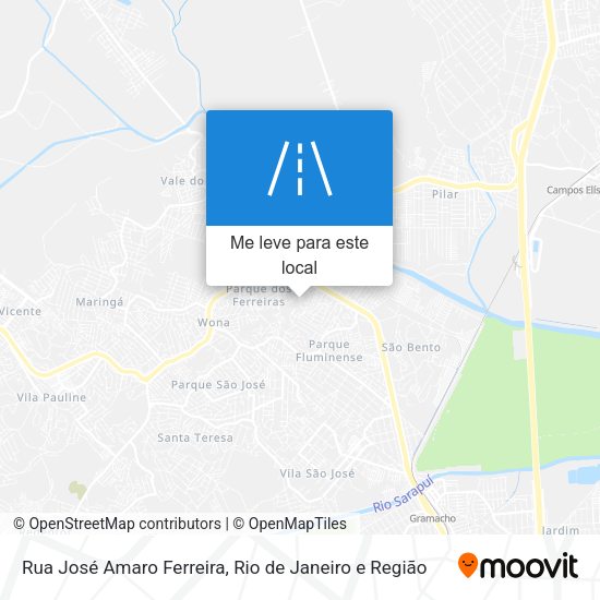 Rua José Amaro Ferreira mapa