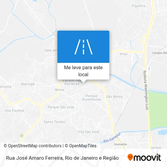 Rua José Amaro Ferreira mapa