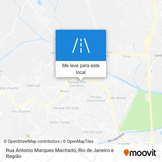 Rua Antonio Marques Machado mapa