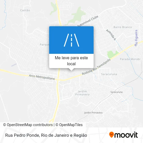 Rua Pedro Ponde mapa
