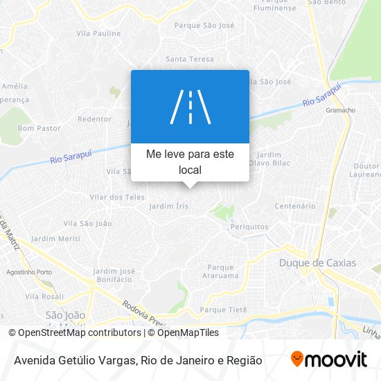 Avenida Getúlio Vargas mapa