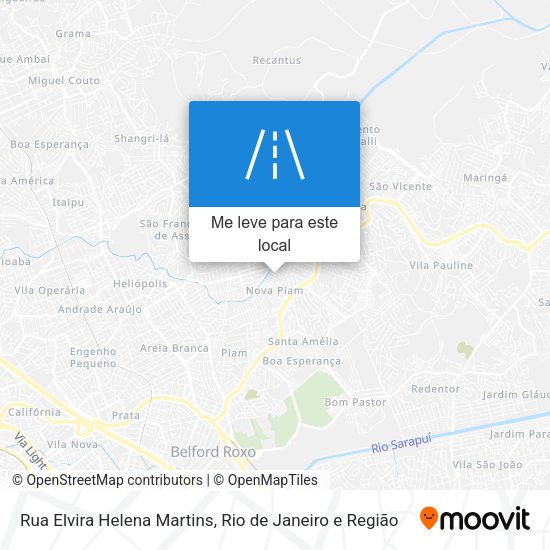 Rua Elvira Helena Martins mapa