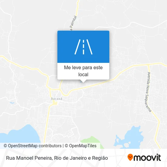 Rua Manoel Peneira mapa