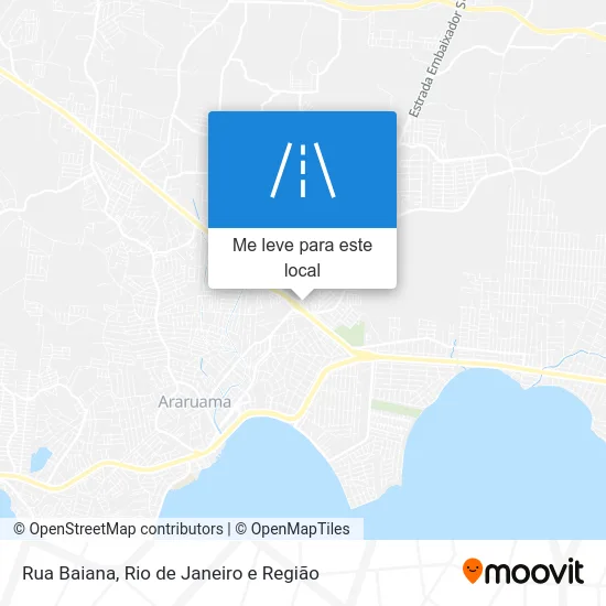 Rua Baiana mapa