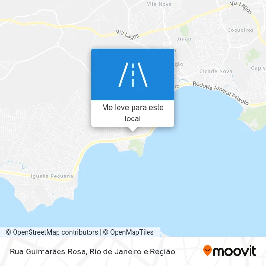 Rua Guimarães Rosa mapa