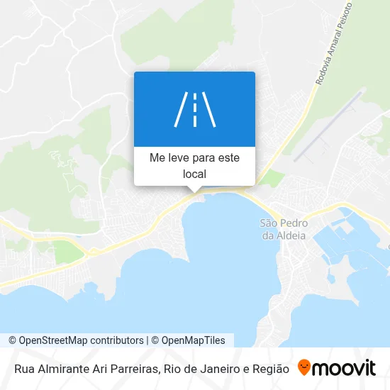 Rua Almirante Ari Parreiras mapa