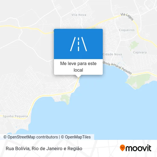 Rua Bolívia mapa