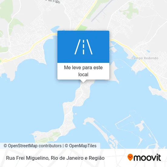 Rua Frei Miguelino mapa