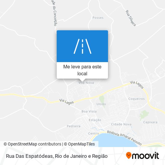 Rua Das Espatódeas mapa