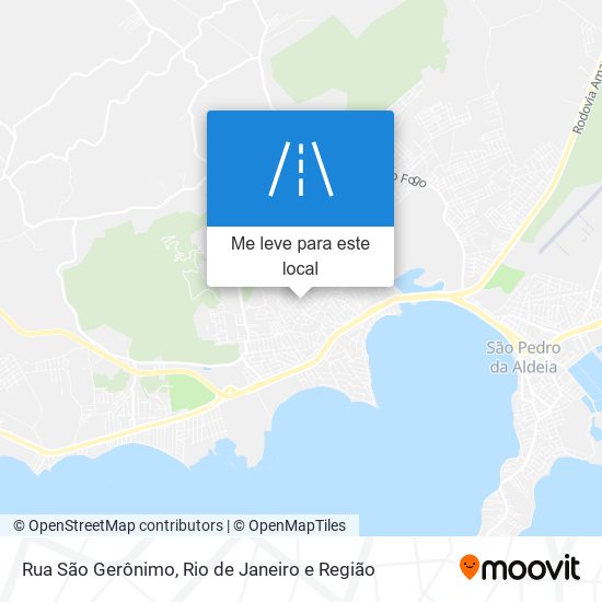 Rua São Gerônimo mapa