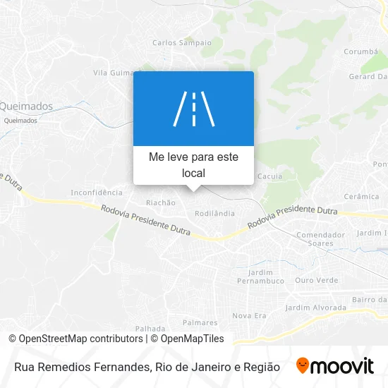 Rua Remedios Fernandes mapa