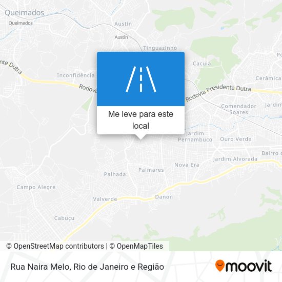 Rua Naira Melo mapa