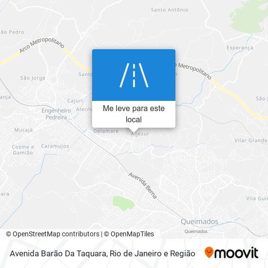Avenida Barão Da Taquara mapa