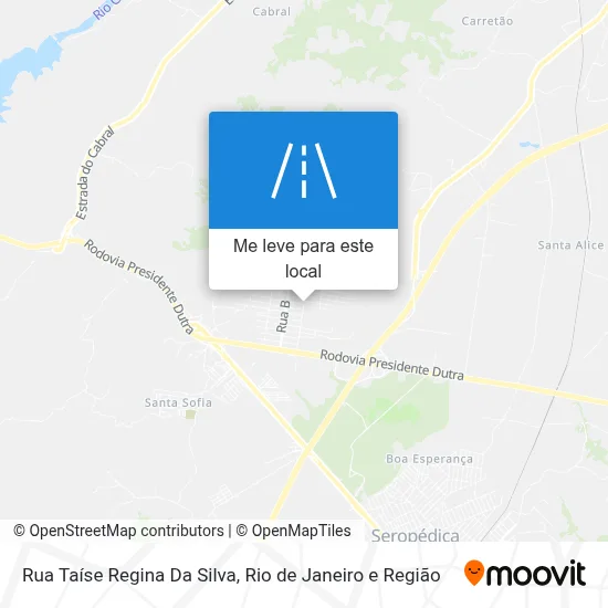 Rua Taíse Regina Da Silva mapa
