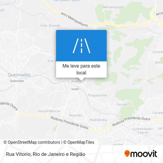 Rua Vitorio mapa