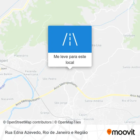 Rua Edna Azevedo mapa