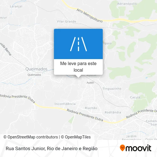 Rua Santos Junior mapa