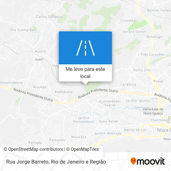 Rua Jorge Barreto mapa