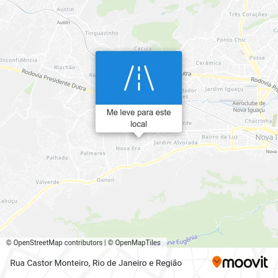 Rua Castor Monteiro mapa