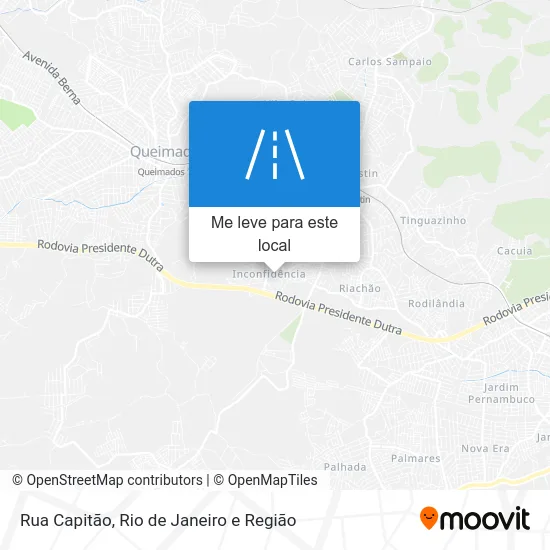 Rua Capitão mapa