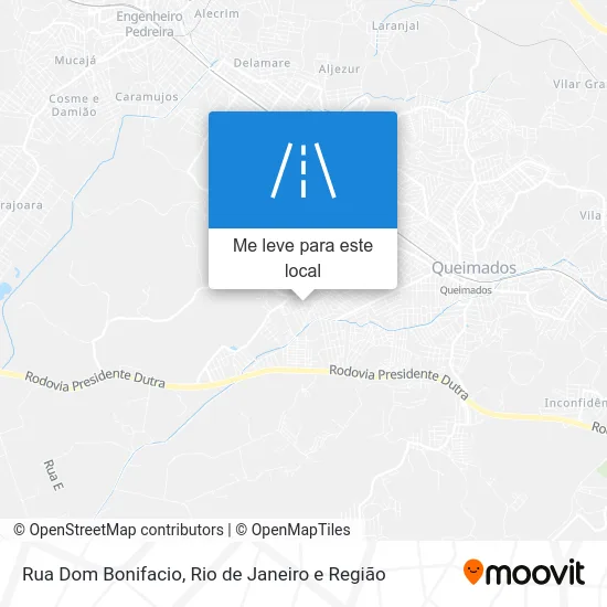 Rua Dom Bonifacio mapa