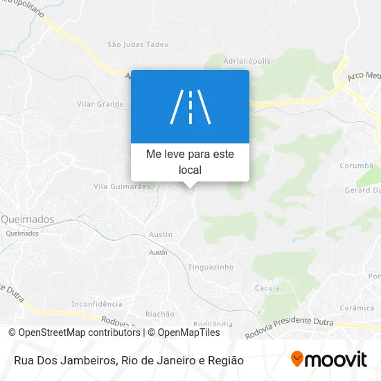 Rua Dos Jambeiros mapa