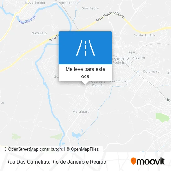 Rua Das Camelias mapa