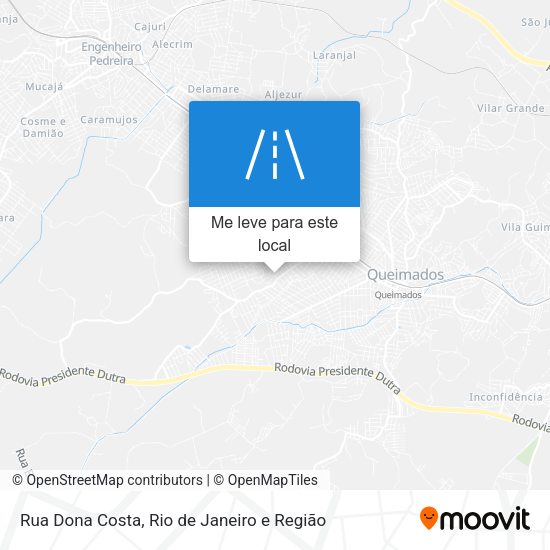 Rua Dona Costa mapa