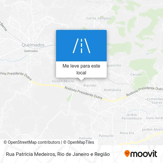 Rua Patricia Medeiros mapa