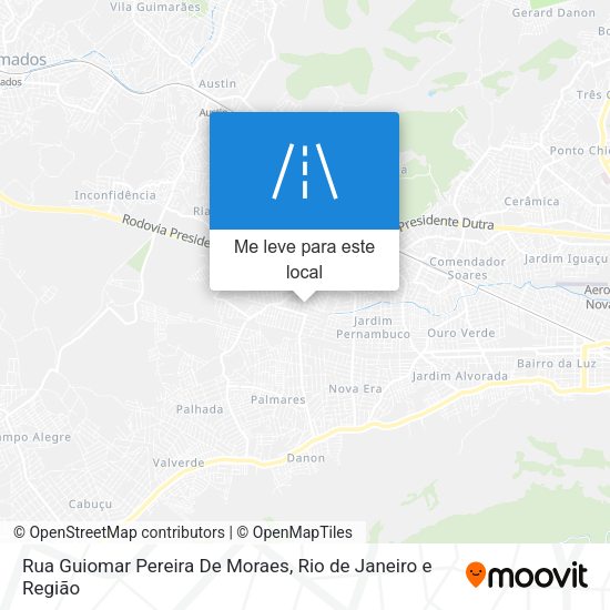Rua Guiomar Pereira De Moraes mapa