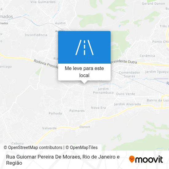 Rua Guiomar Pereira De Moraes mapa