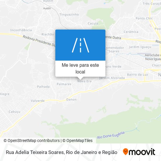 Rua Adelia Teixeira Soares mapa