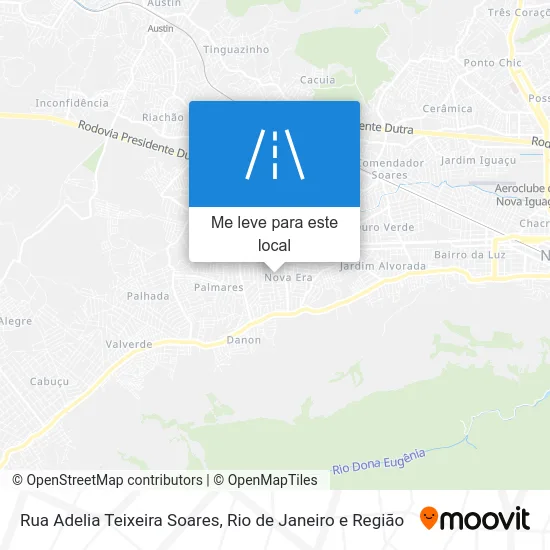 Rua Adelia Teixeira Soares mapa