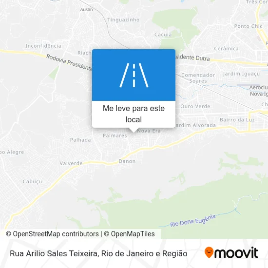 Rua Arilio Sales Teixeira mapa