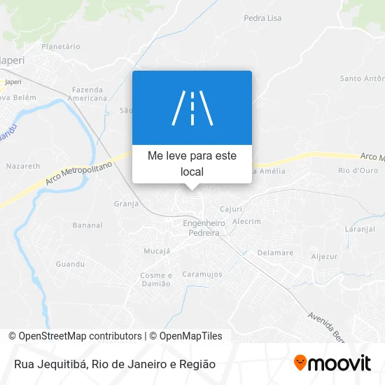 Rua Jequitibá mapa