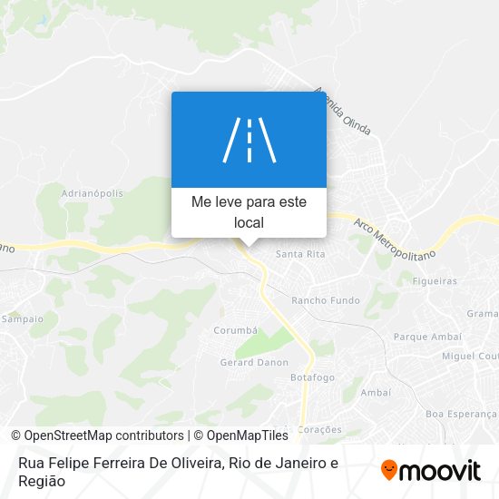 Rua Felipe Ferreira De Oliveira mapa