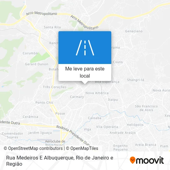 Rua Medeiros E Albuquerque mapa