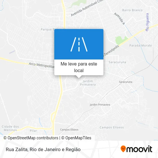 Rua Zalita mapa