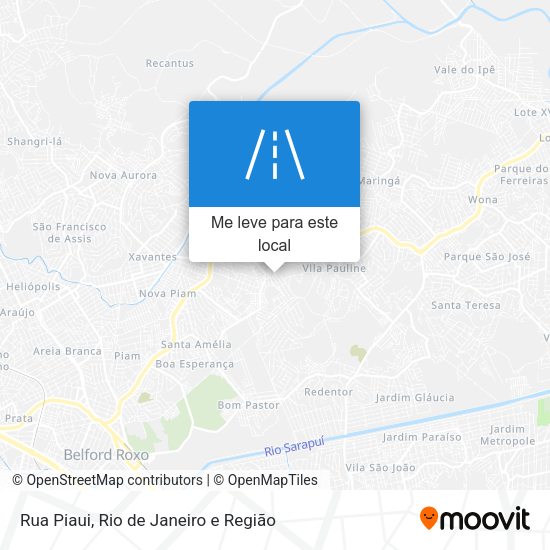 Rua Piaui mapa