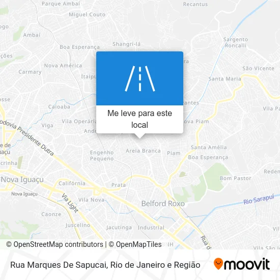 Rua Marques De Sapucai mapa