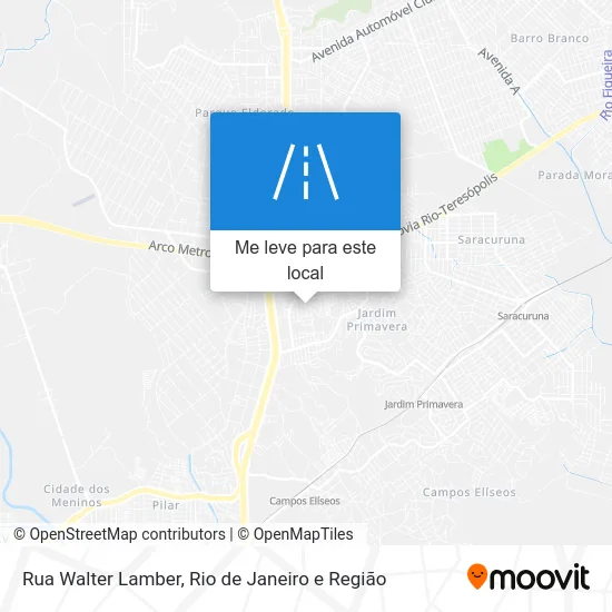 Rua Walter Lamber mapa