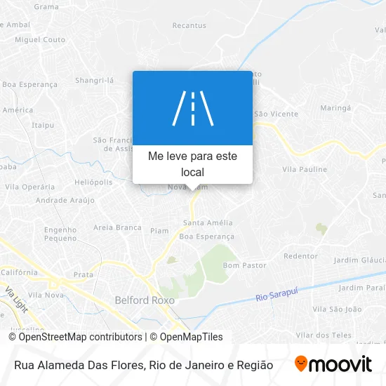 Rua Alameda Das Flores mapa