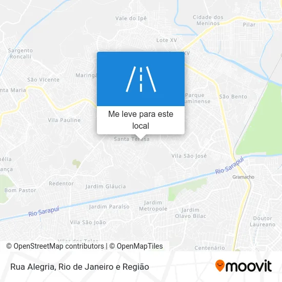 Rua Alegria mapa