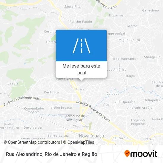 Rua Alexandrino mapa