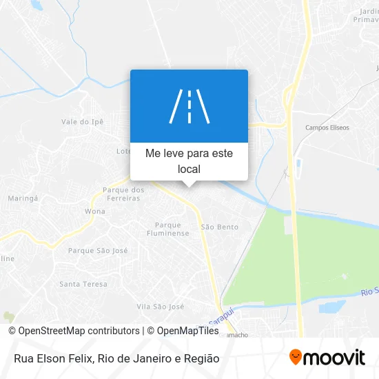 Rua Elson Felix mapa