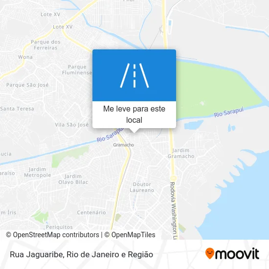 Rua Jaguaribe mapa