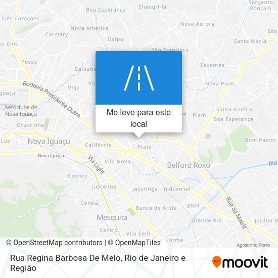 Rua Regina Barbosa De Melo mapa